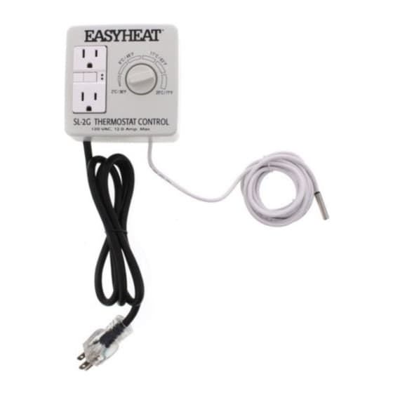 EASYHEAT SL-2G THERMOSTAT INSTALLATION INSTRUCTIONS | ManualsLib