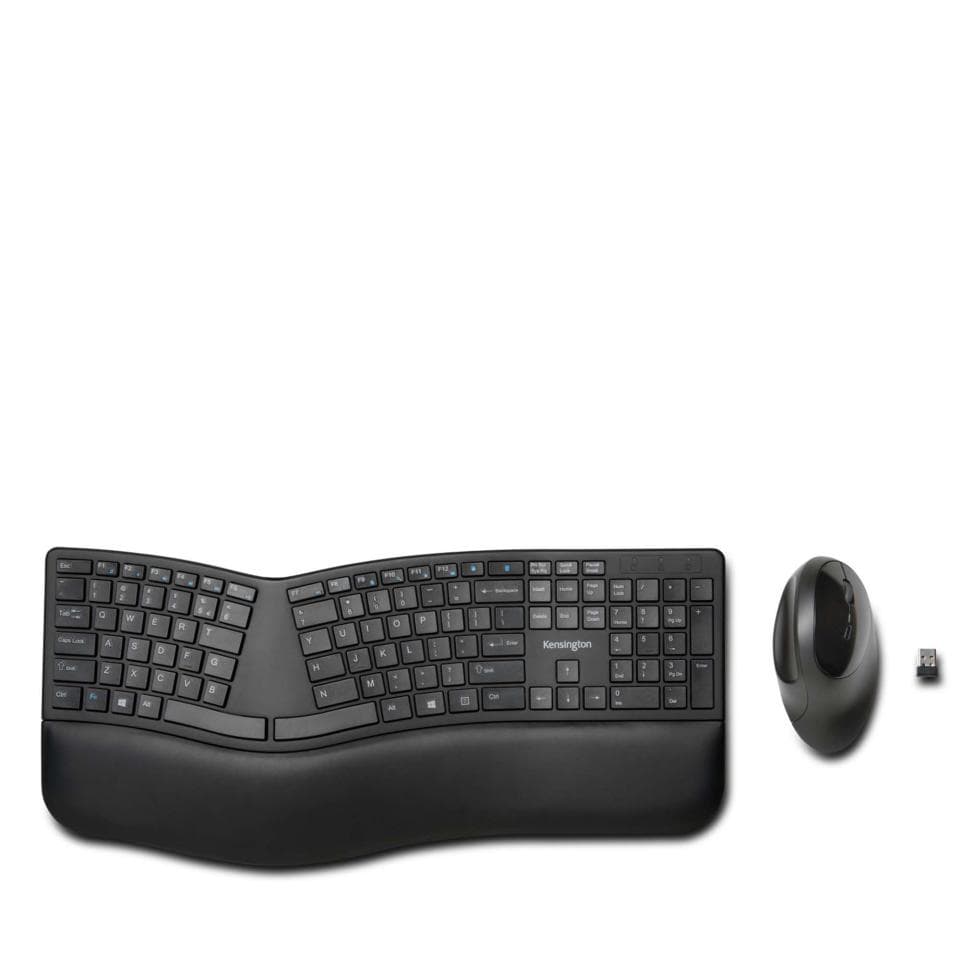 Kensington Pro Fit Ergo Wireless Keyboard And Mouse Black | Winc