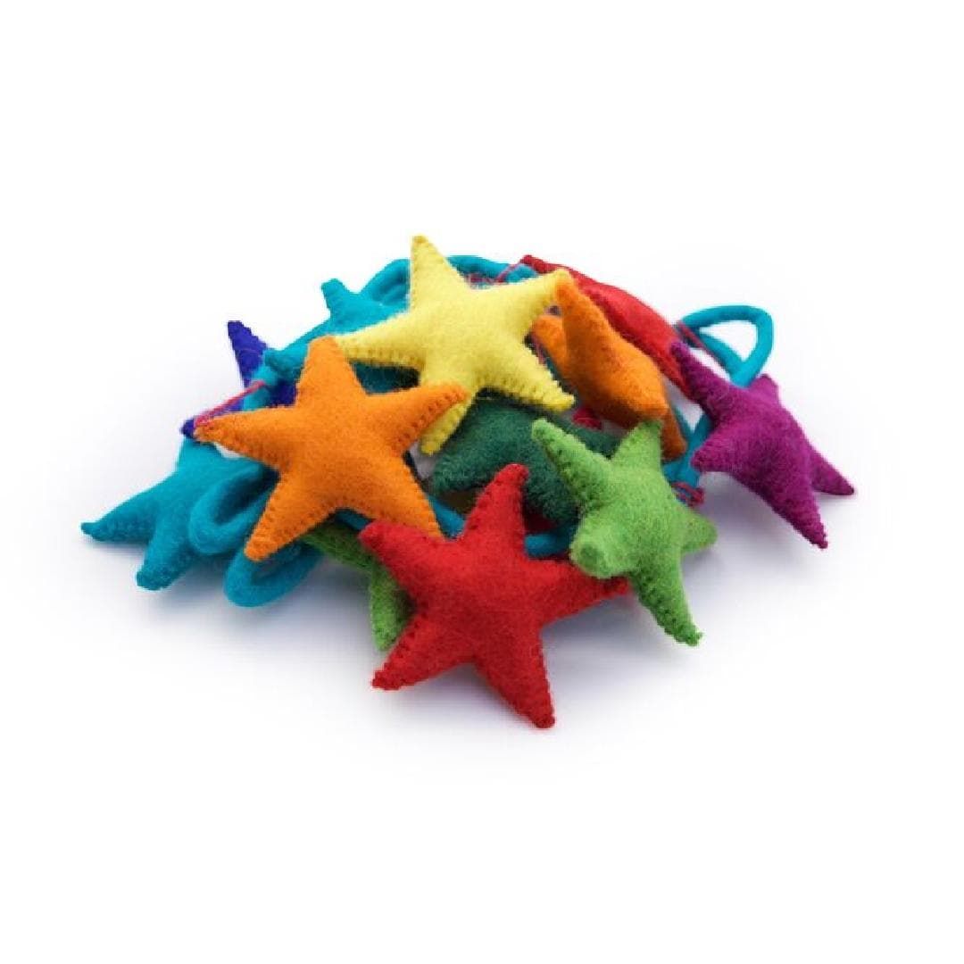 Sass & Belle Rainbow Felt Star Garland