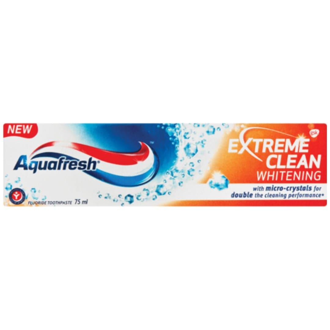 Aquafresh Extreme Clean Whitening Toothpaste 75ml - Superb Hyper