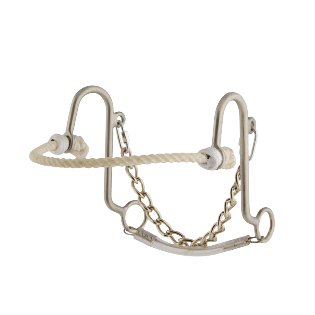 Metalab Stainless Steel Rope Noseband Little S Hackamore - System Equine