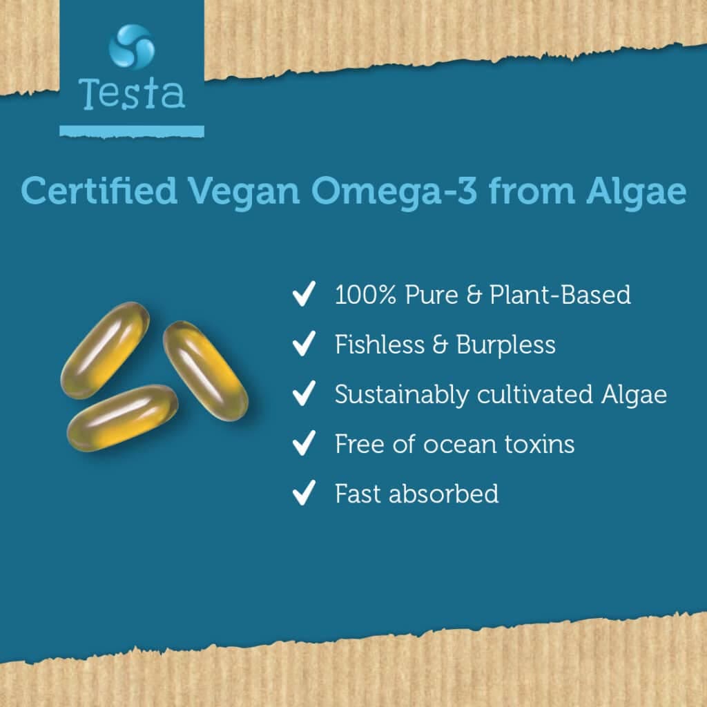 Shop Testa Vegan DHA EPA Algae Omega-3 Supplement