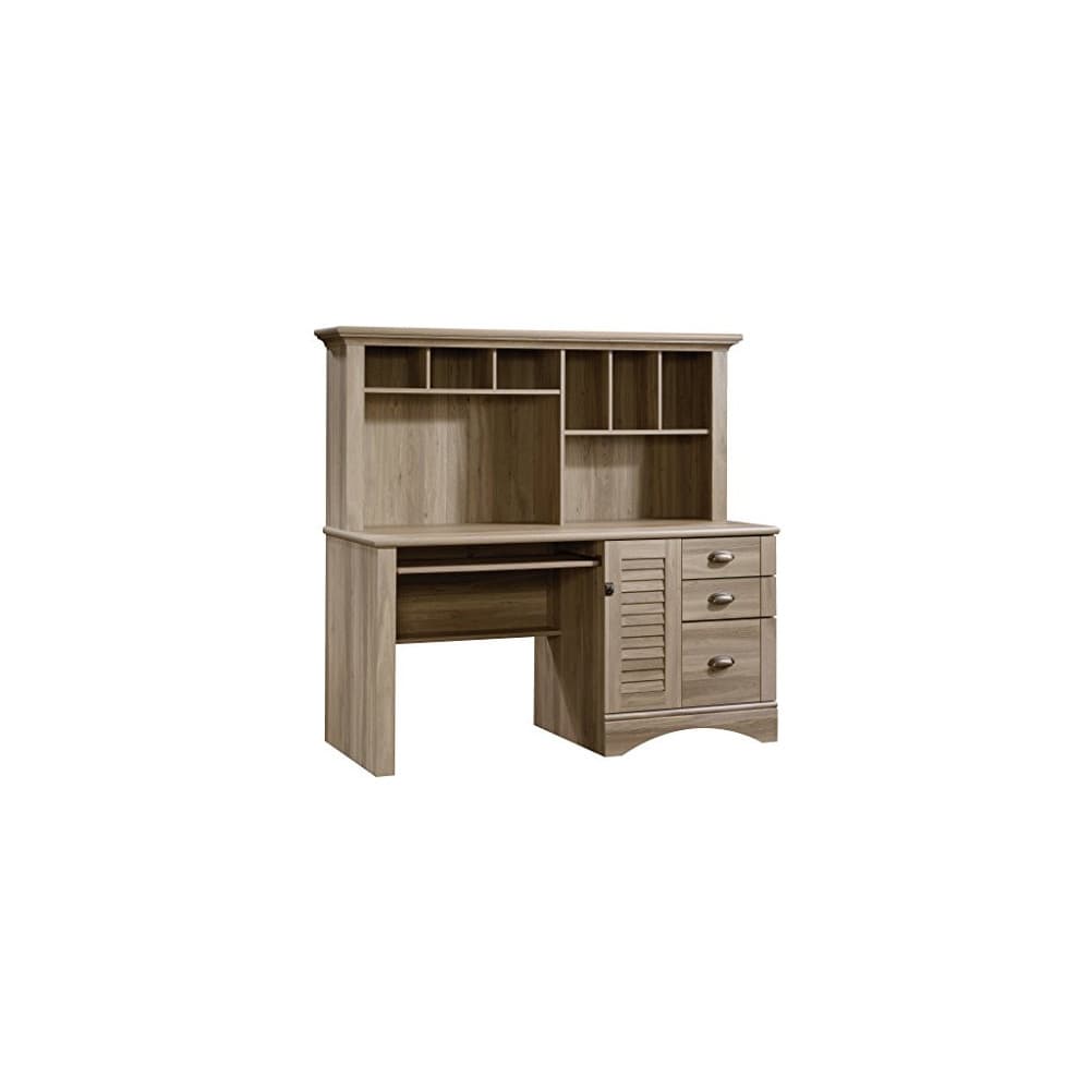 Sauder Harbor View Computer Desk with Hutch Roll Top