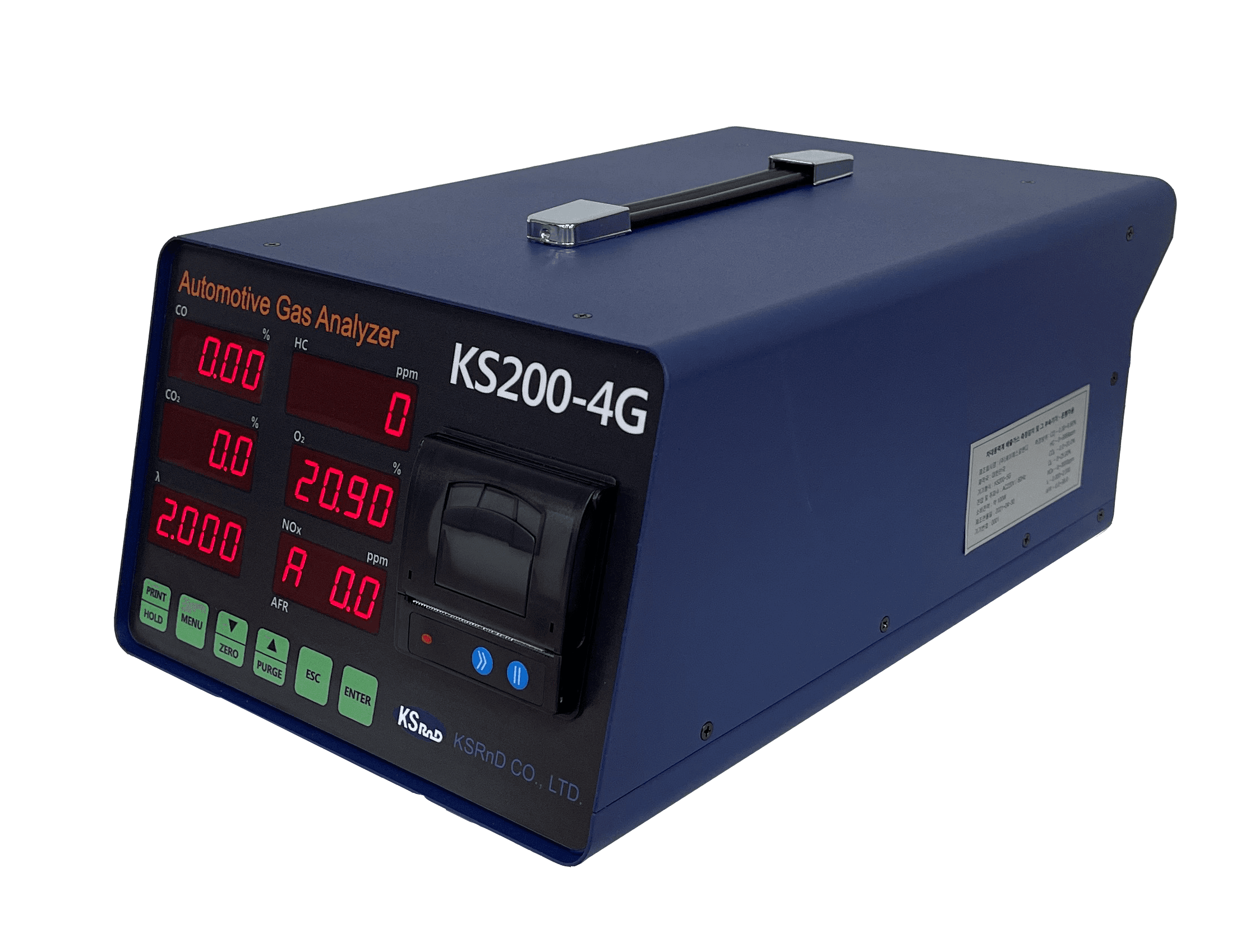 4Gas - Exhaust Gas Analyzer (CO/HC/CO₂/O₂) | tradekorea