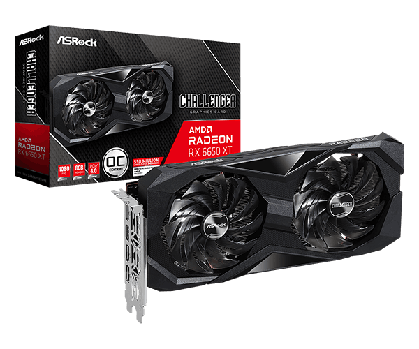 ASRock > AMD Radeon™ RX 6650 XT Challenger D 8GB OC