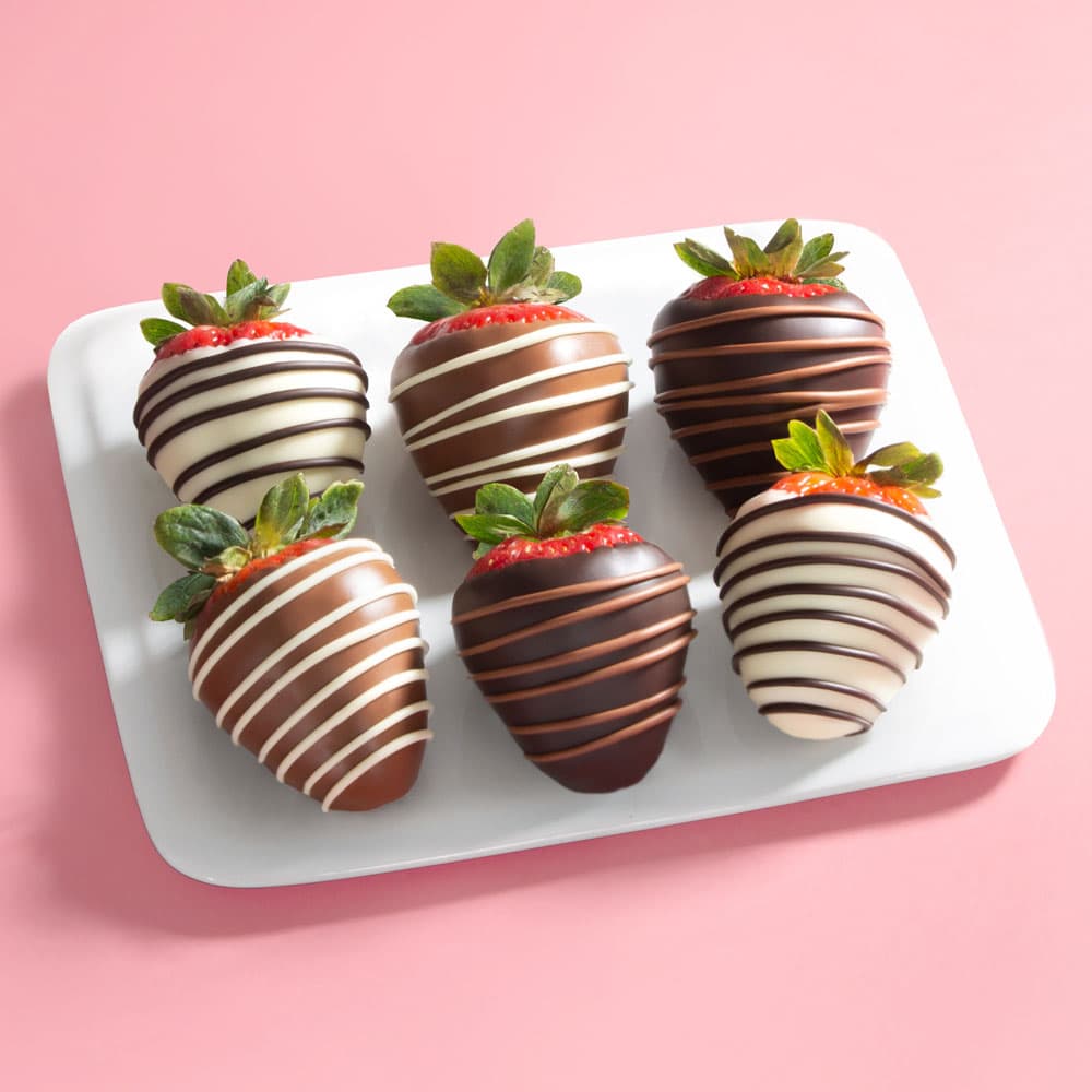 6pc Chocolate Dipped Strawberries delivered