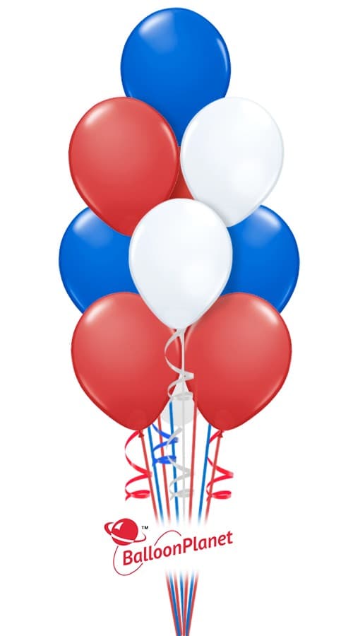 Patriotic Balloon Bouquets Delivery by BalloonPlanet.com