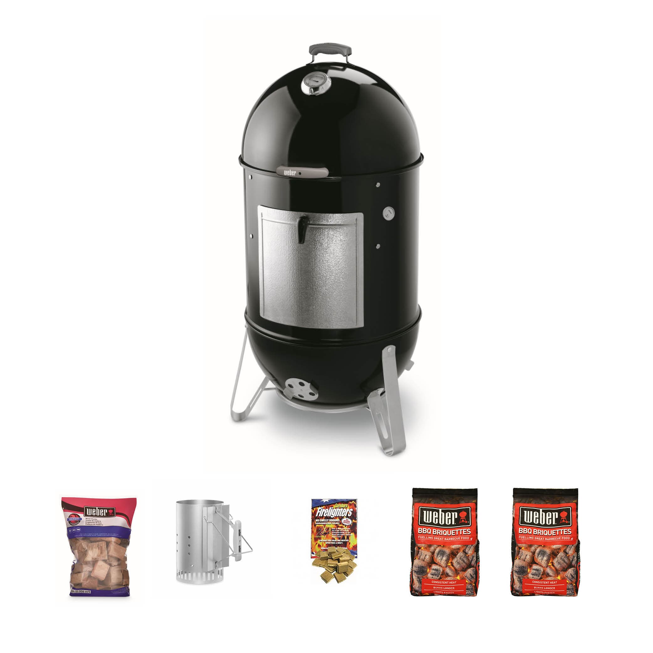 Weber Smokey Mountain 57cm Smoker Bundle [DISCONTINUED] - BBQs Plus