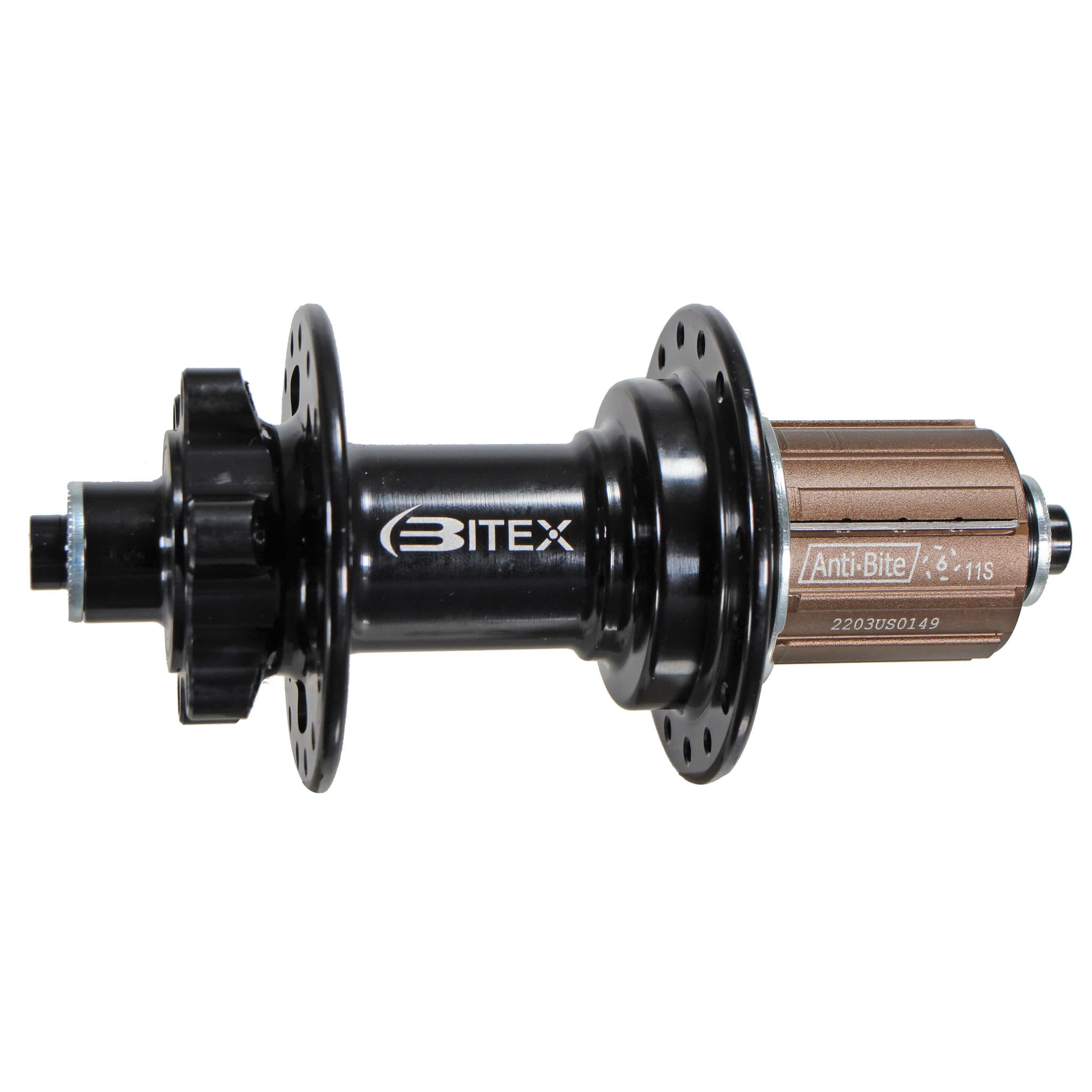Bitex Hub Rear, 6B Disc (MTR12) QRx135mm, HG, 32h, Black | Bikeparts.Com