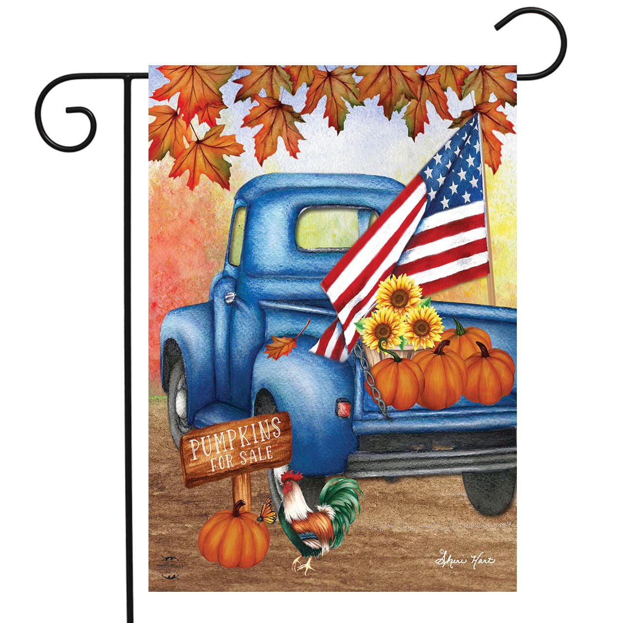Briarwood Lane Autumn Old Days Garden Flag
