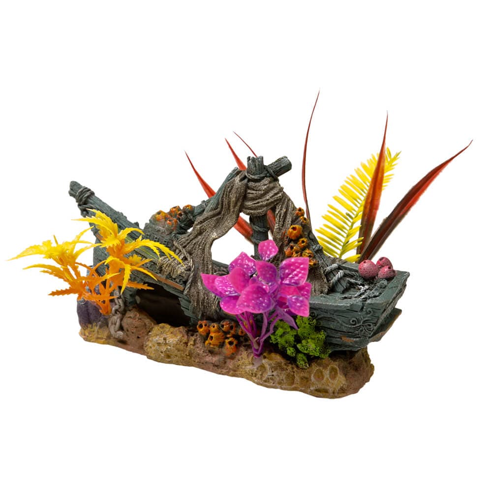 EE-1746 – Exotic Environments® Sunken Ship Floral – Blue Ribbon Pet ...