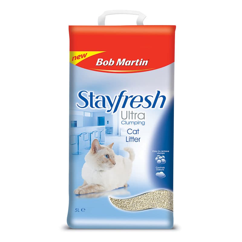 B&M: > Bob Martin Stayfresh Ultra Clumping Cat Litter 5L - 297222