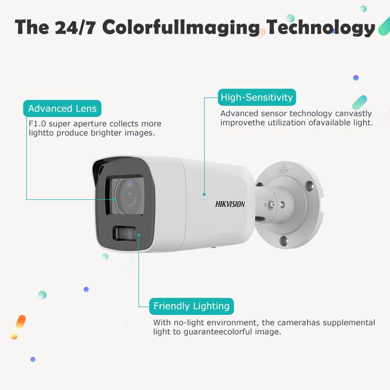 Hikvision Colorvu DS-2CD2087g2-l(u) Colorvu IP Camera Supplier