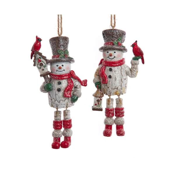 Birch Berries Dangle Leg Snowman Ornament - Item 101351 | The Christmas ...