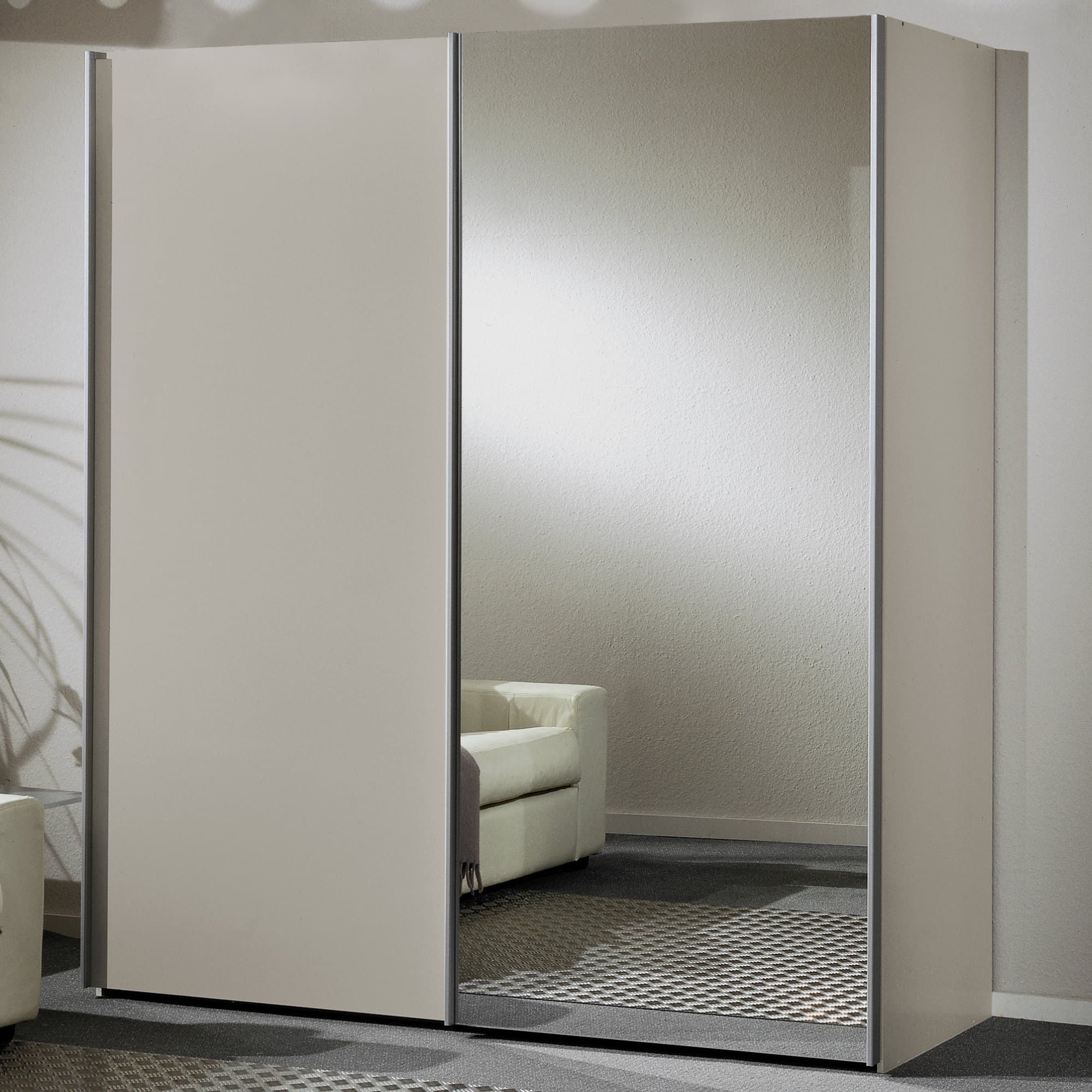 Wiemann Miami Plus 2 Door Mirrored Sliding Wardrobe | Cookes Furniture