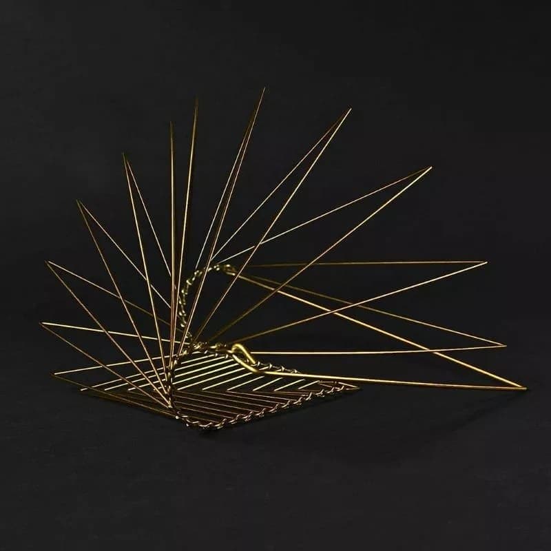 Kinetic Spinner Puzzle Square Wave - Kinetic Metal Art Decoration ...