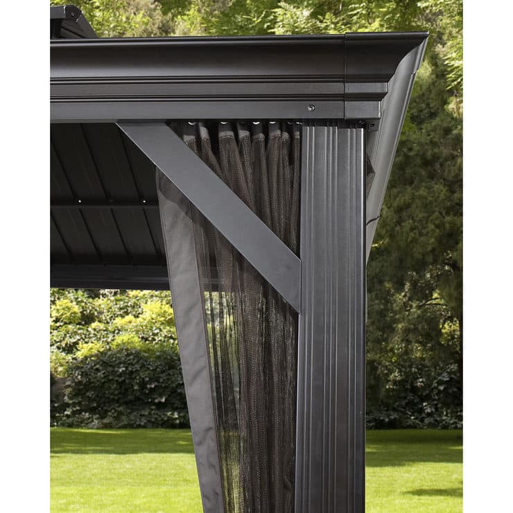 Sojag Messina 10ft x 14ft (3.05 x 4.26m) Sun Shelter with Galvanised ...