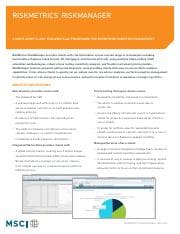 MSCI RiskMetrics RiskManager.pdf - MSCI RISKMETRICS® RISKMANAGER A ...