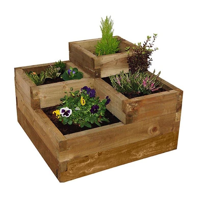 Forest Caledonian Tiered Raised Bed - elbec garden buildings