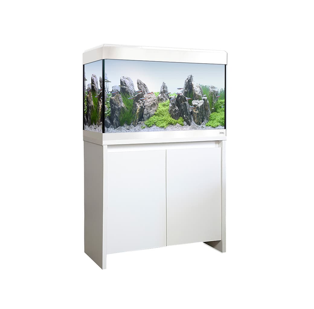 Fluval Roma 125 LED Aquarium &Cabinet Set - White