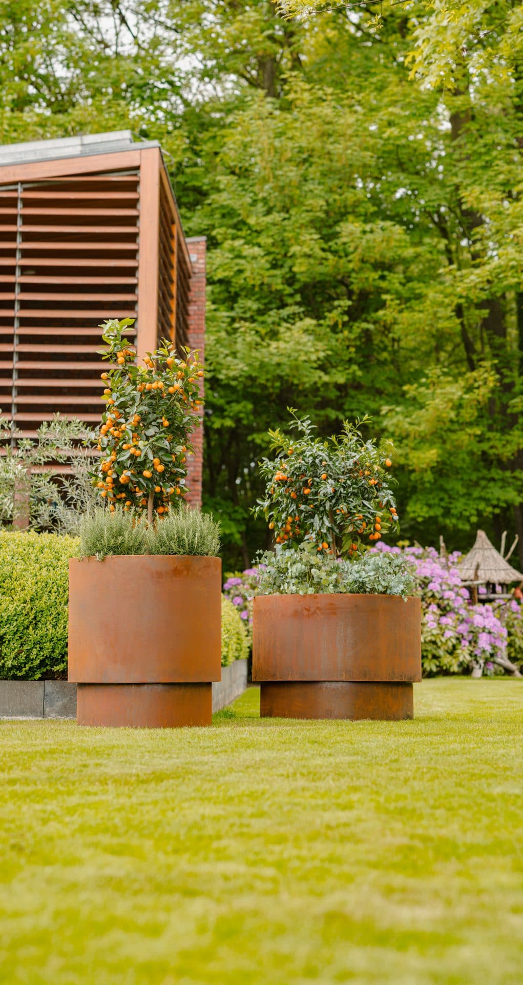 Corten Steel Extend Planters by Adezz | Flora Select