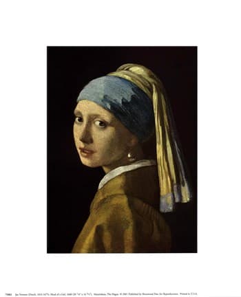 Girl with a Pearl Earring, c.1665 Painting by Johannes Vermeer at ...