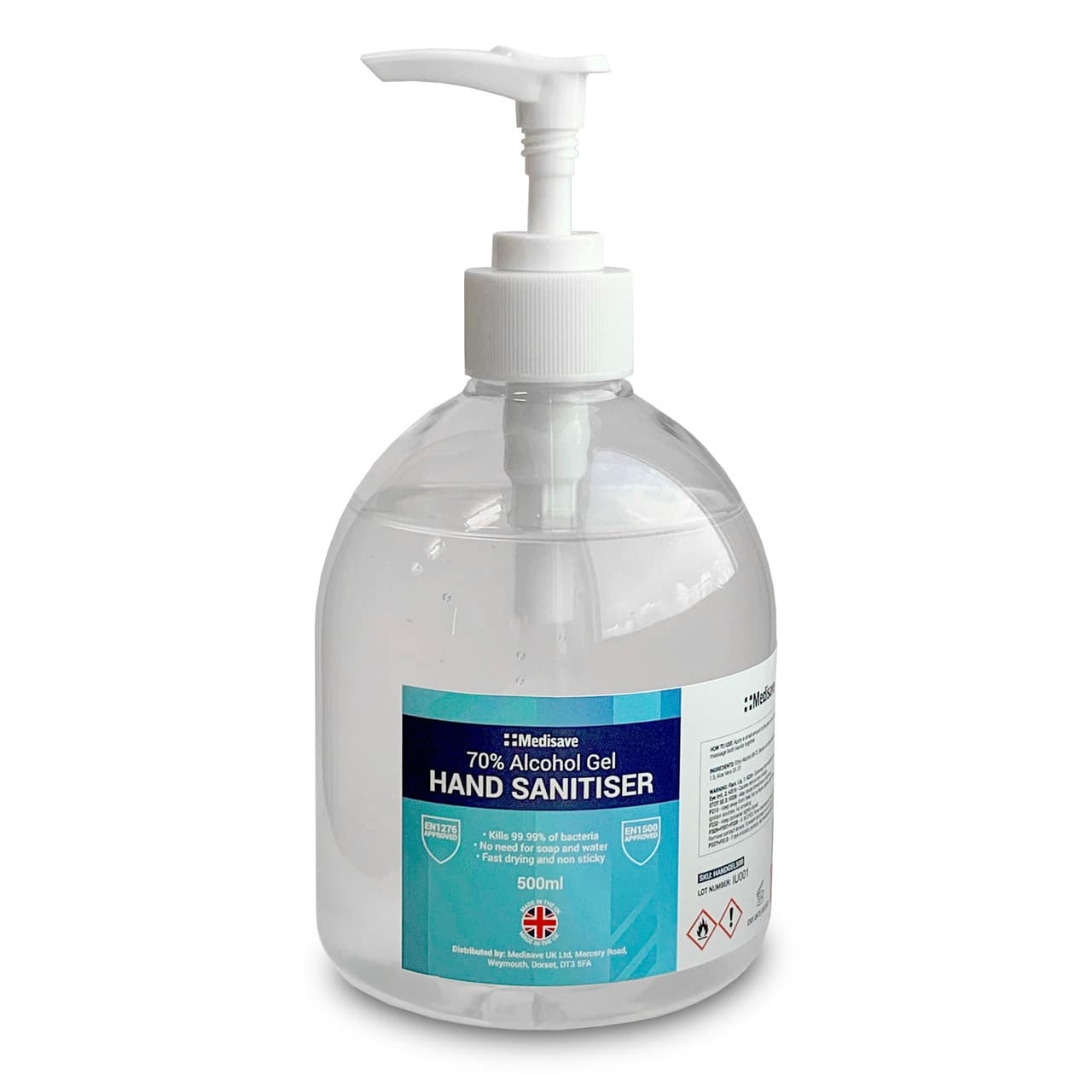 500ml Hand Sanitiser Gel - Foster Site Supplies