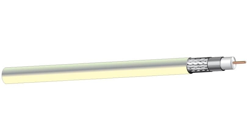 West Penn 256350 1000' RG6 18AWG Dual-Shielded Plenum Coaxial Cable ...