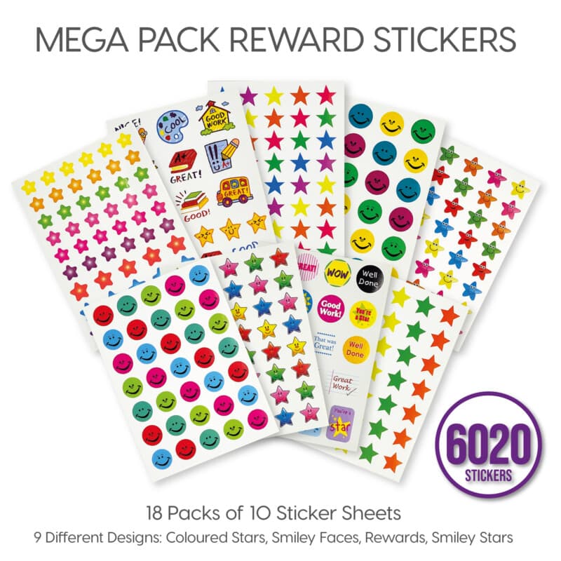 Baker Ross Reward Stickers Mega Value Pack