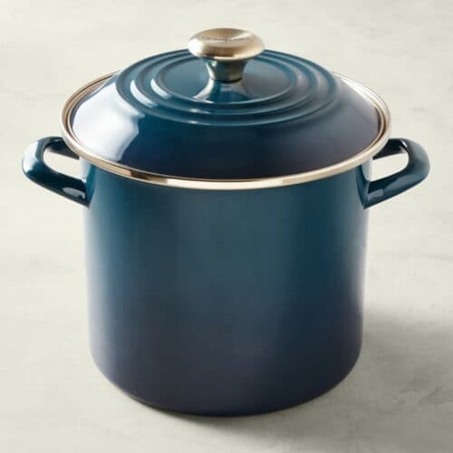 Le Creuset Enameled Cast Iron Steel Stock Pot - Home By Geneva