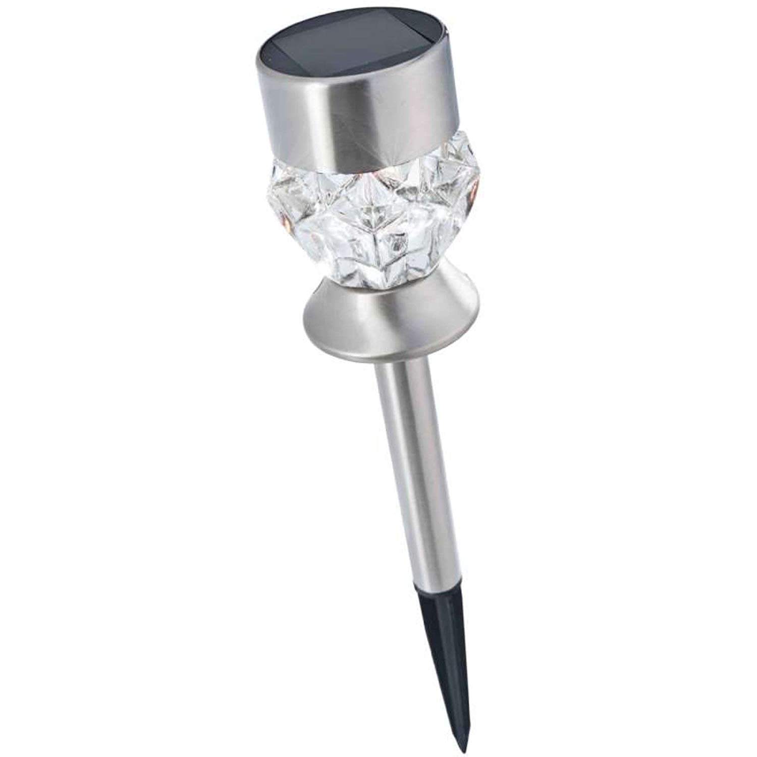 Smart Solar Crystal Stainless Steel Stake Light • Homeleigh Garden Centres