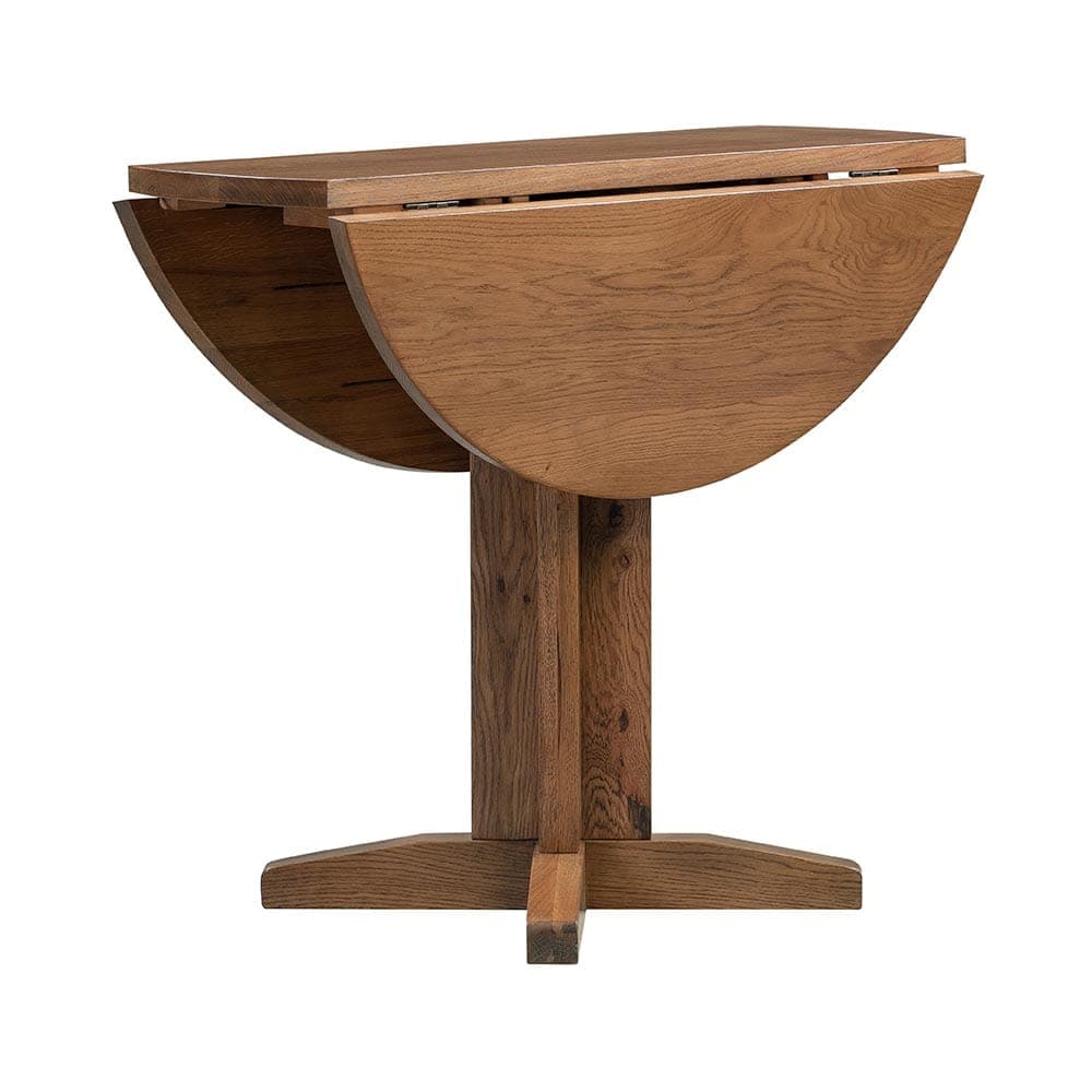 Keswick Rustic Oak Drop Leaf Dining Table - House of Oak