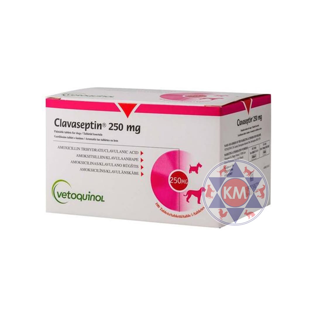 Clavaseptin Tablets 250mg - 100's - KM Vet Pharm Sdn Bhd