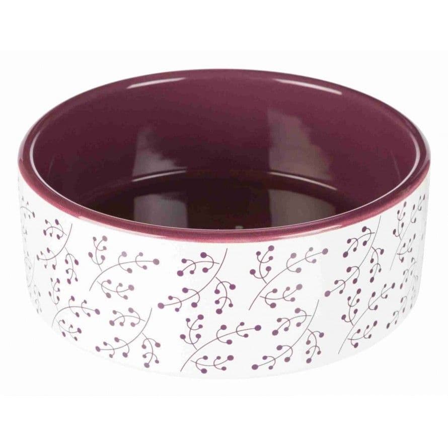 TRIXIE - Floral Pattern Ceramic Bowl for Rodents and Rabbits