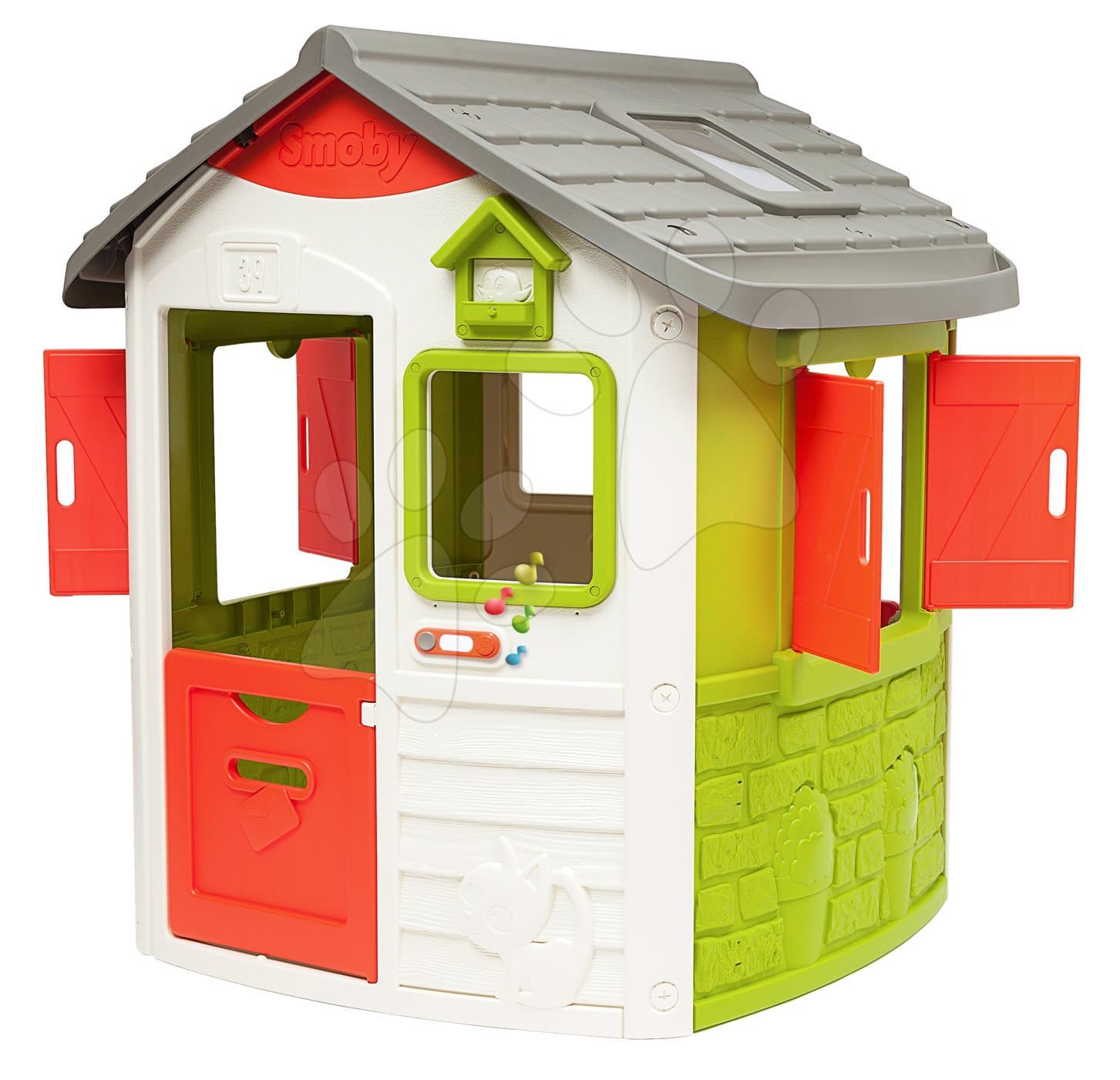 Neo Jura Lodge Smoby Playhouse Set with two doors and a elec