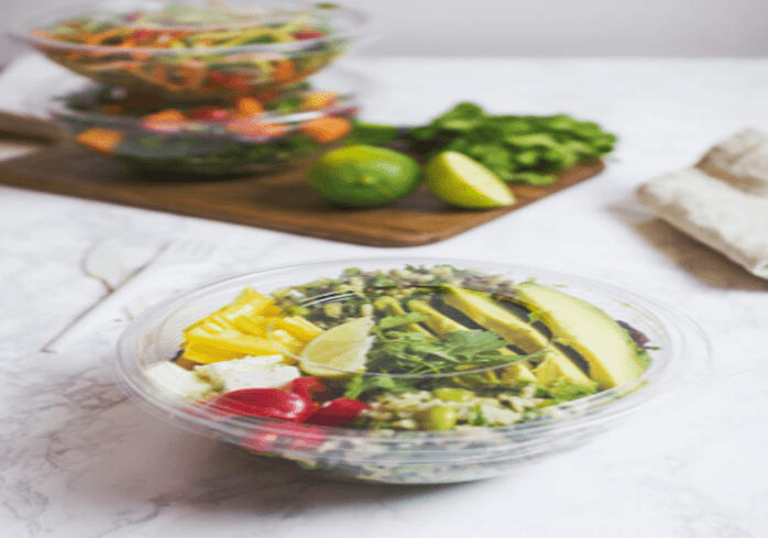 Biodegradable Plant Based PLA Salad Bowls | Vegware™ Compostable PLA ...