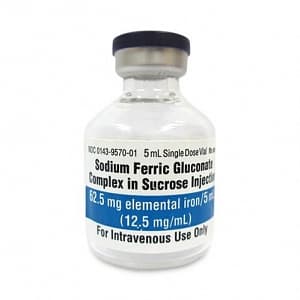 Sodium Ferric Gluconate Complex In Sucrose Injection | Medline ...