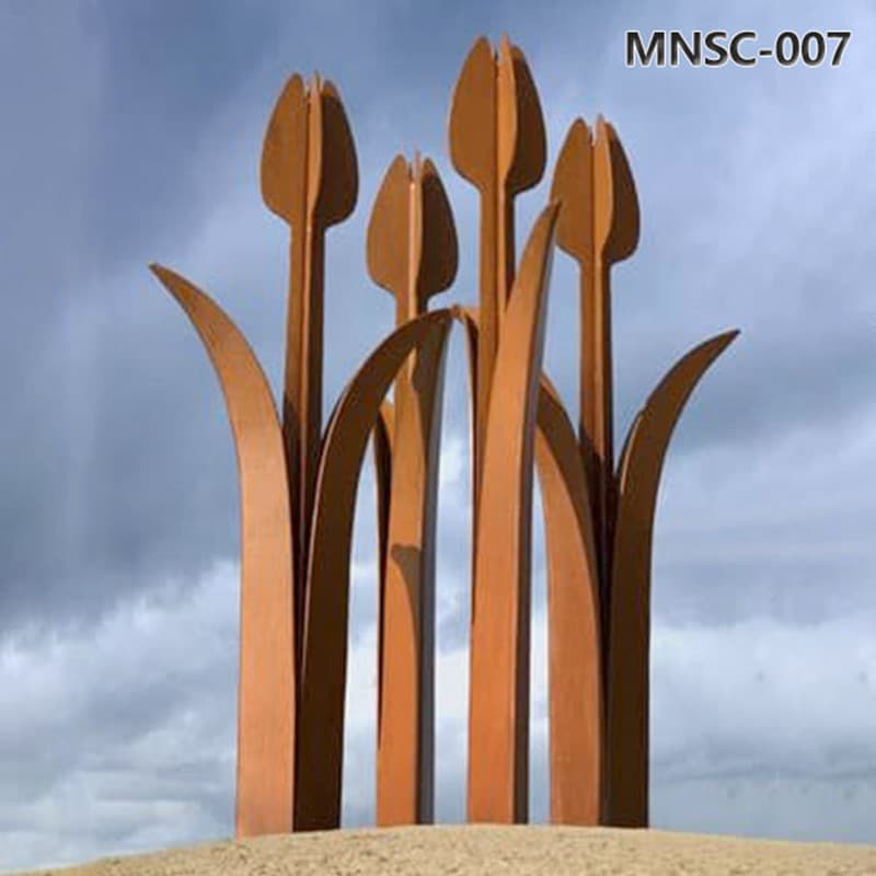 La Hacienda Corten Steel Flower Garden Sculpture - Best Picks & Reviews by InceptionAI