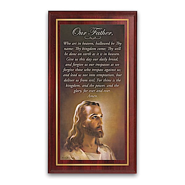 The Lord s Prayer Wooden Wall Plaque