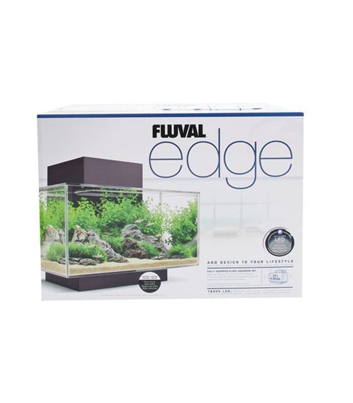 Fluval Edge Aquarium Kit 23L 6gal built-in LED Lighting, Filter System