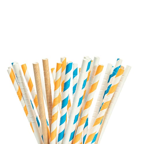 3 Layers Biodegradable Jumbo Bendy Paper Straws，6mm Bendable Straws ...