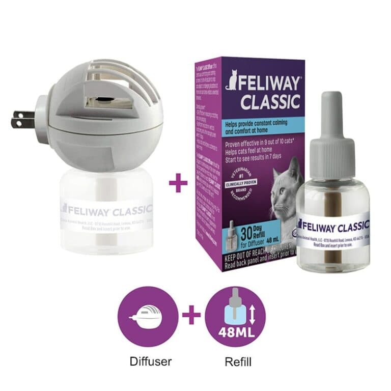 Feliway Classic Cat Calming Diffuser Kit for Cats (30 Day Starter Kit ...