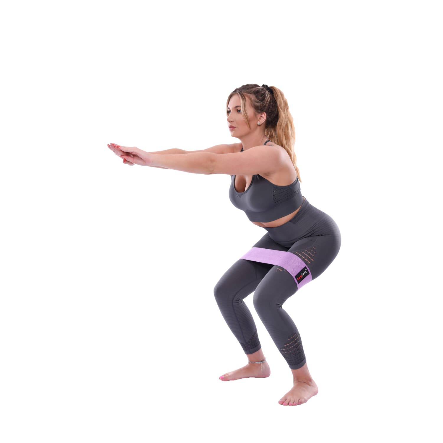 Hip Band Set - Fitness Bänder in 3 Stärken, Resistance Bands