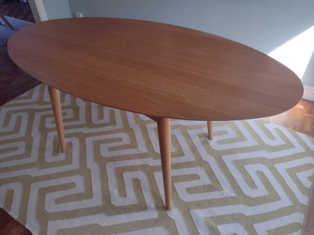 OVAL DINING TABLE - oak veneer - extendable- Marks and Spencer £37.97 ...