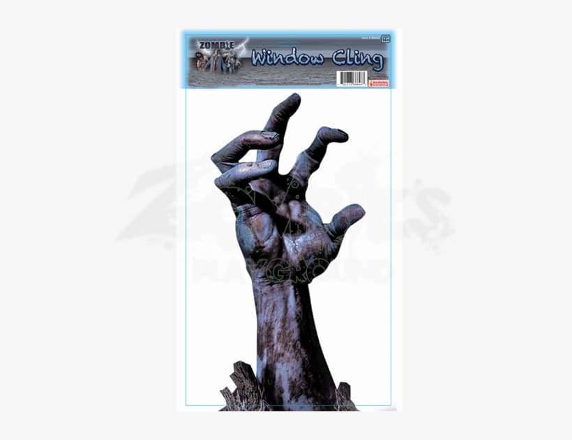 Zombie Hand Window Decal - Zombie Hand Window Cling - Free Transparent ...