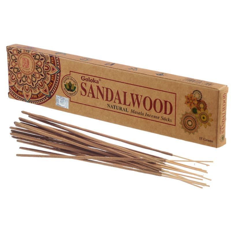 Sandalwood Organic Masala Incense Sticks | Goloka Organica