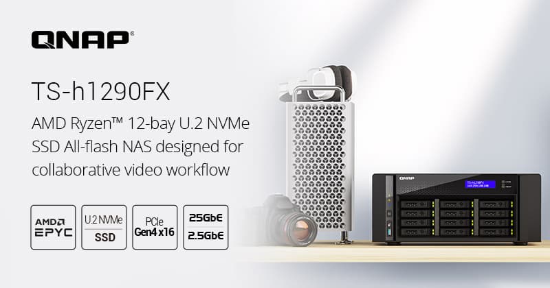 QNAP Launches the TS-h1290FX, the First Tower U.2 NVMe/SATA All-Flash ...