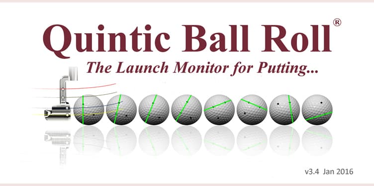 Quintic Ball Roll v3.4 - Launch Monitor for Putting