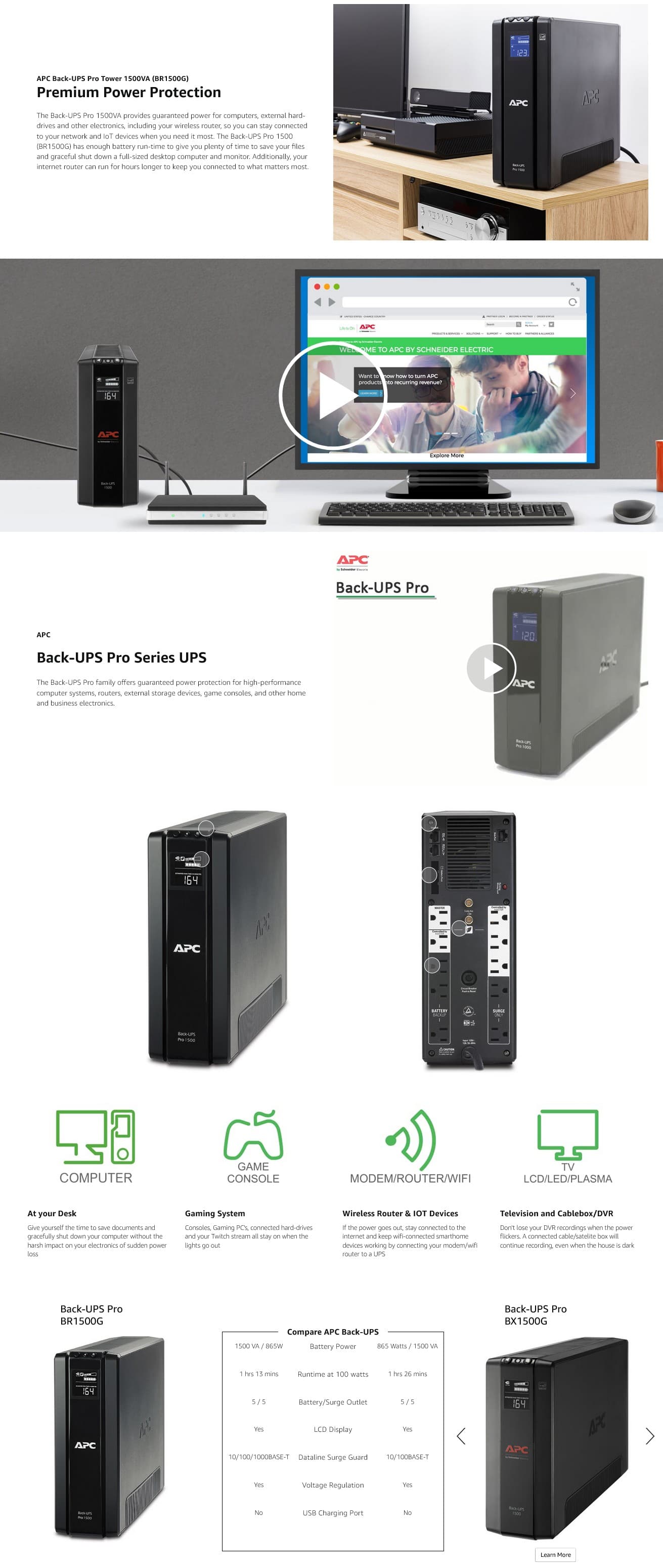 APC Back-UPS Pro 1500VA BR1500GI