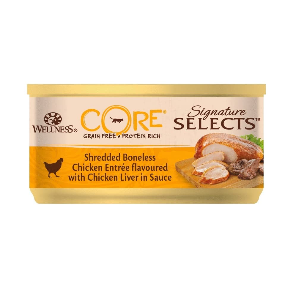 Wellness CORE Signature Selects Shredded Chicken & Chicken Liver Wet ...